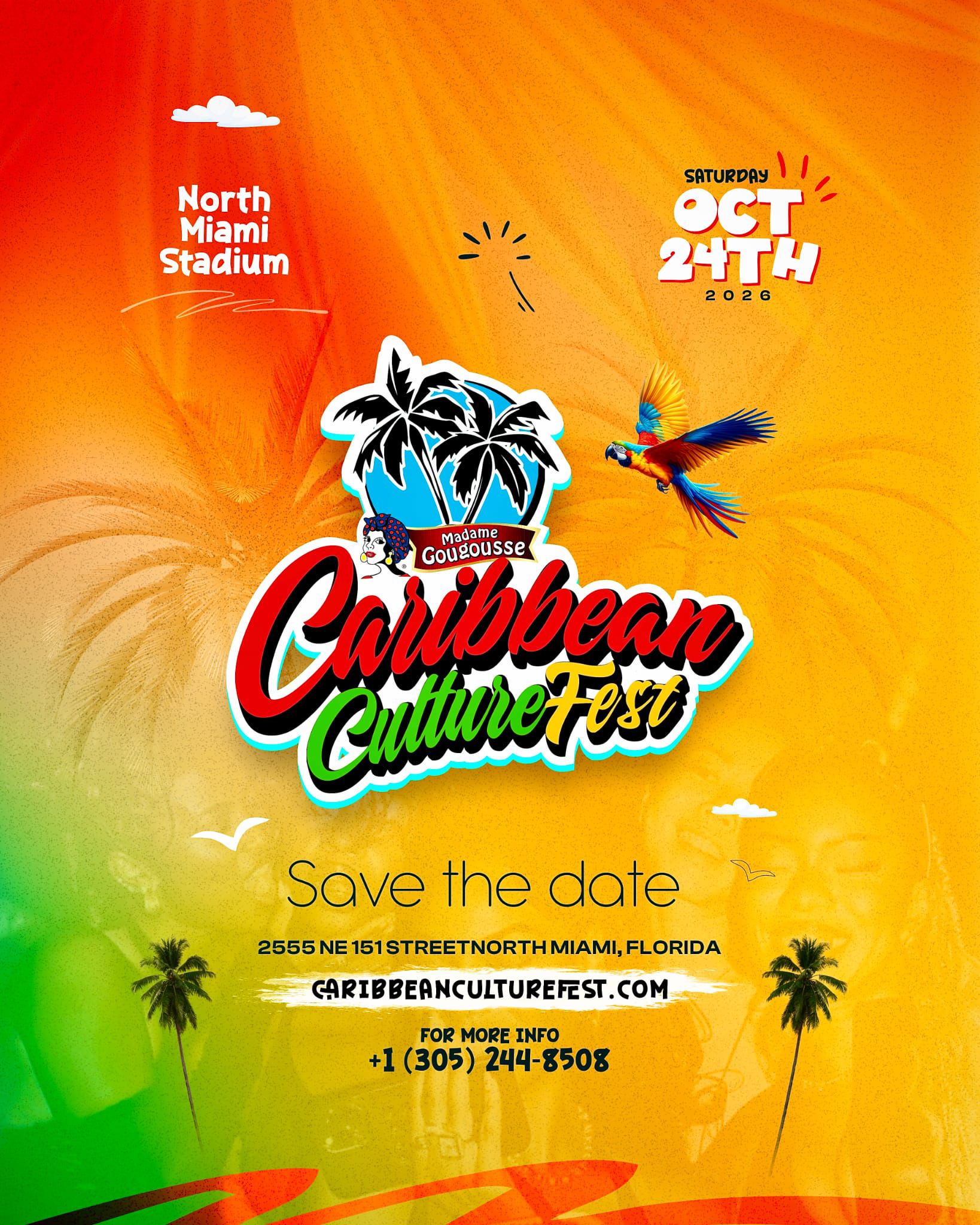 Caribbean Culture Fest 2026 — Saturday October 24, North Miami Stadium