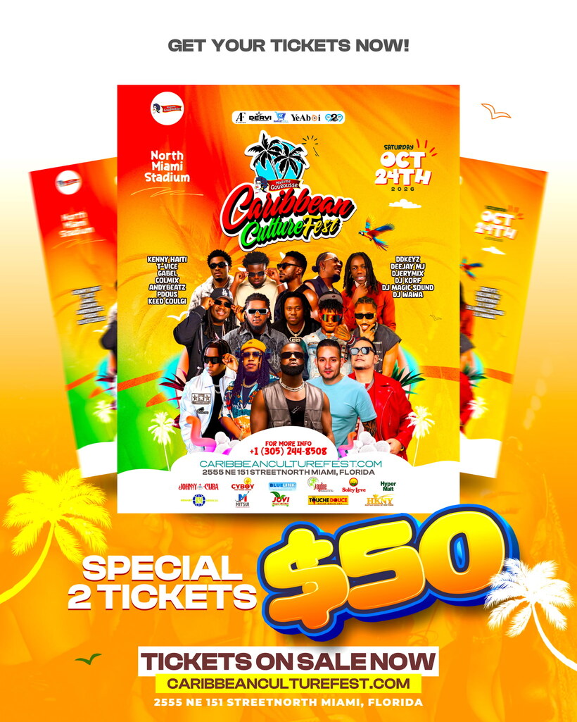 Caribbean Culture Fest — special: 2 tickets for $50, on sale now
